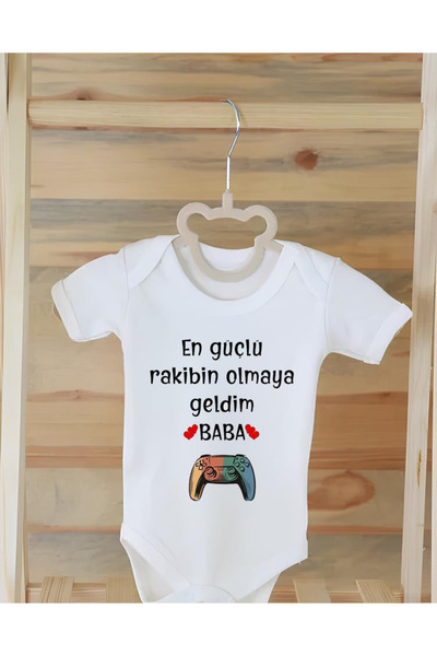Moda Lime 100% Organic Cotton Printed Baby Snap Baby Bodysuit