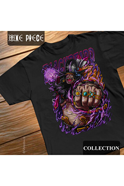 SHINOBIX Аниме One Piece Черната брада Тийч Овърсайз тениска