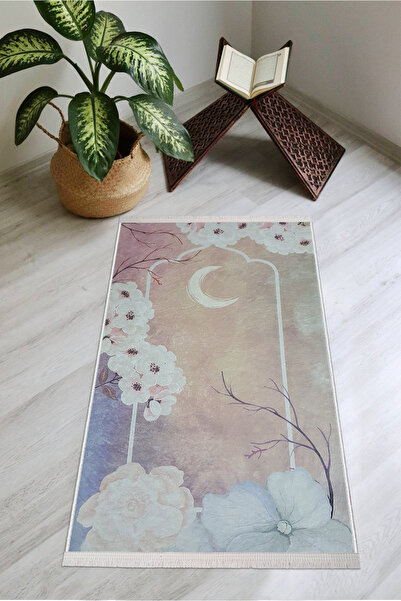 Modern home Soft Knee Pain-Free Thick Feathered Prayer Rug with Sponge