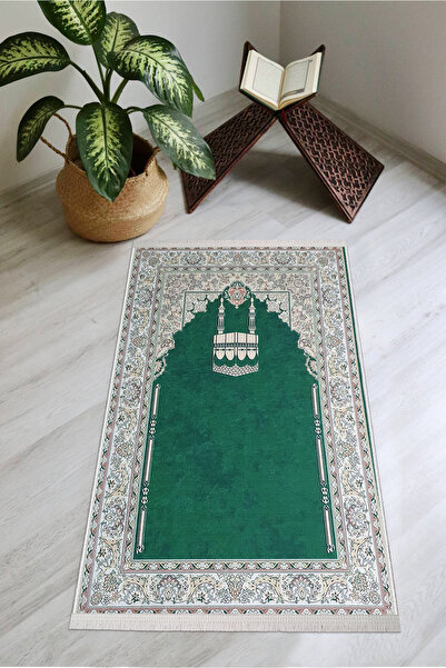 Modern home Diz Ağrıtmaz Süngerli Kalın Tüylü Seccade Yumuşak Seccade