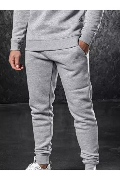 DEEPSENCE Gray Slim Fit Printed Men's Sweatpants - Tight Leg Jogger