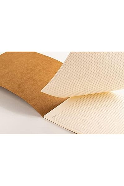 SÇHA 17x24 سم كرافت مذكرة الوسادة 50 ورقة، مربعات، خط، بدون خط، 3 عبوات