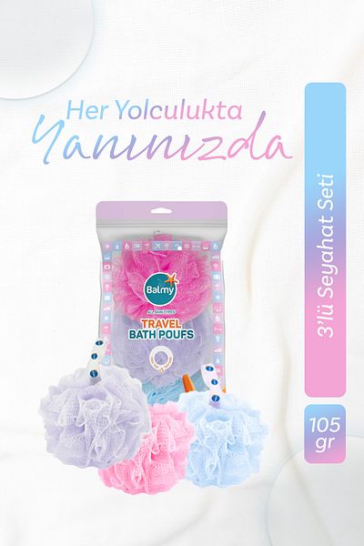 ROSSMANN Travel Pompom Fiber Set