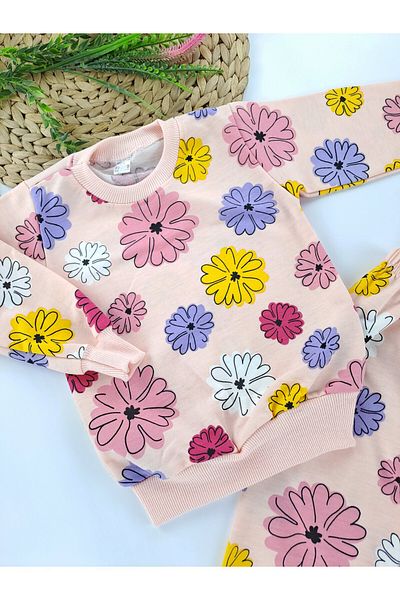 Butik Girls' / Boys' Pajamas Set 2 Thread Rasterless Seasonal Printed Seasonal Pajamas Set
