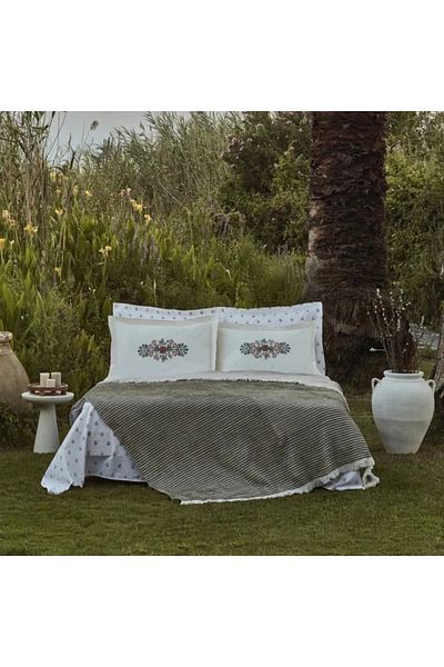 Karaca Home Siya Doppelbett Decken Set Multicolor