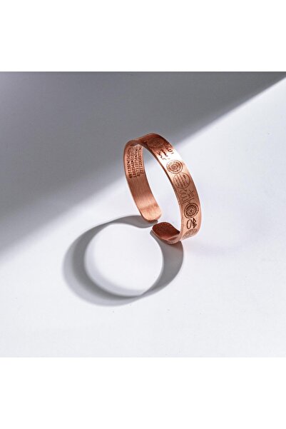 Sırlı Sepet Bakır Dua Yazılı Kadın Bilezik