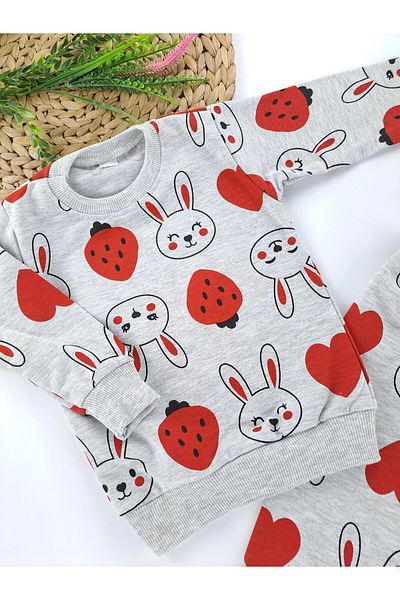 Butik Σετ Πιτζάμες Κοριτσιών / Αγοριών 2 νήματα χωρίς ανάγλυφο Εποχιακό Σετ Πιτζάμες Εποχιακής Εκτύπωσης
