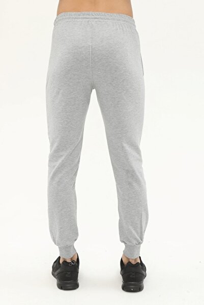 Relax family xf Γκρι εμπριμέ βαμβακερό ανδρικό παντελόνι Jogger - Στενό πόδι με τσέπες