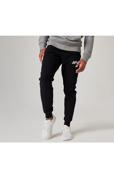 VAN VLECK Ανδρικό χοντρό μαύρο Slim Fit Φούτερ με λεπτή εφαρμογή