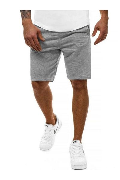 DEEPSENCE Ανδρικό γκρι χτενισμένο βαμβακερό σορτς - Fitness Sports, Workout Running Casual Use