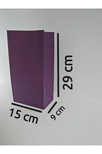 arminow Mor Renk Kese Kağidi - Hedi̇ye Poşeti̇ - Hedi̇ye Paketi̇ - 15x29x9 Cm - 20 Adet - Ç086