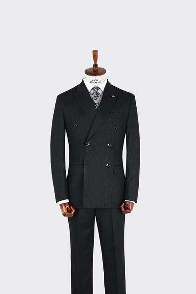 Kadir Büyükkaya Men's Double Breasted Suit-Kax1278W