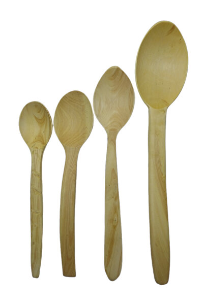 Plaket Home Handmade Genuine Boxwood Spoon Set of 4