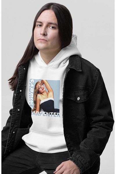 Fuddy Moda Espressoo Back Printed Unisex Oversize Hooded Sweatshirt - Sabrina Carpenter Printed Hoodie
