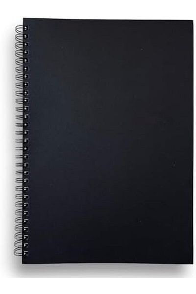 ÇAĞUR Mm Size (182X257) Cover B5, Black Promotional Spiral Notebook