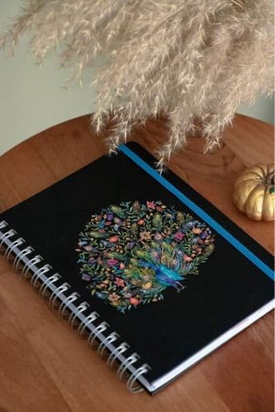 STOREMAX Smgshop + Elastic Sticker Gift English Agenda Academic Planner Bird Timeless Peacock Yen