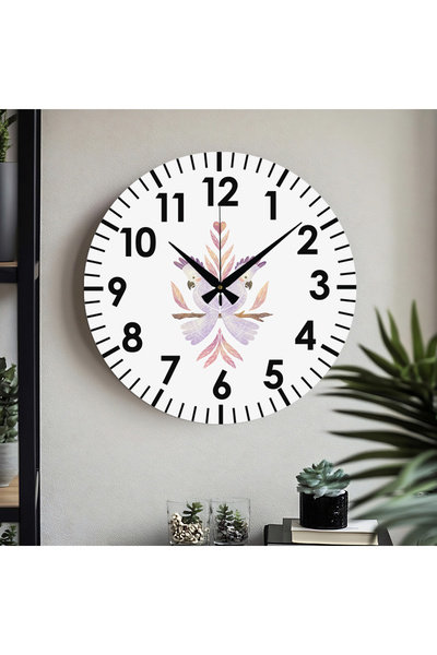 M&H Quality Ceas de perete imprimat UV cu cifre turcești decorative cu model ...