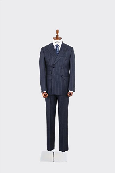 Kadir Büyükkaya Erkek Kruvaze Takım Elbise-KAW1265W