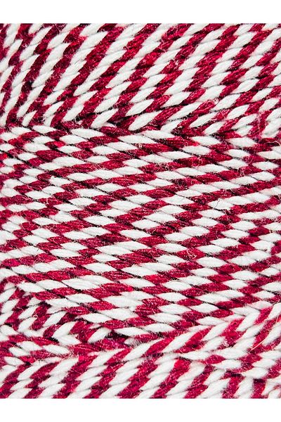 Akduman İplik 200Mt Claret Red - White Packing Rope 200Gr