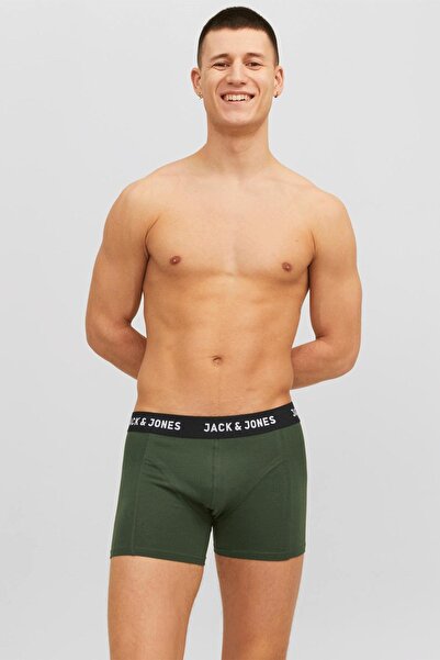 Mavi Erkek Renkli Logolu 3lü Boxer Paketi