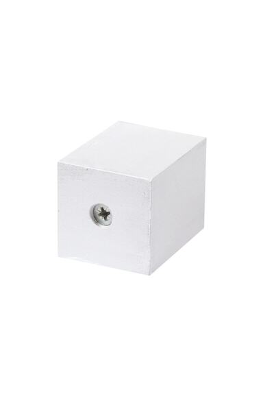 X-Perk Masa Sandalye Mobilya Ünite Kanepe Koltuk Ahşap Ayak Yükseltici Boy 5 Cm Eni 4x4 Cm Beyaz