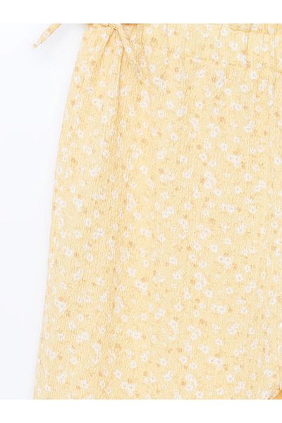 LC Waikiki Pantaloni de trening pentru fete LCW Kids galbeni cu talie elastică