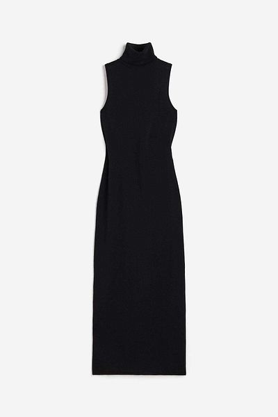 H&M Merino wool polo-neck dress