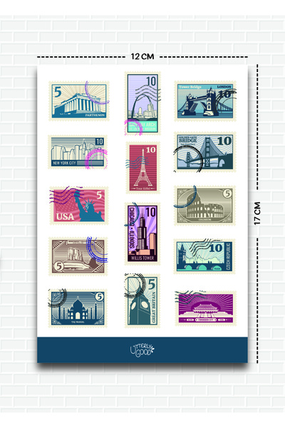 Utterly Good Seyehat Pulu Sticker | Bullet Journal | Notebook | Ajanda | Scra...