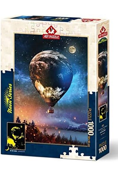 STOREMAX Svtcrt Puzzle Journey to the Moon 1000 Piece Neon Puzzle Model 1053513