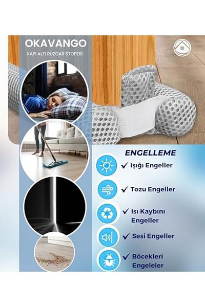 SÇHA Sçna Double-Sided under Door Insulation Sponge, Anti-Wind under Door, Adjustable,
