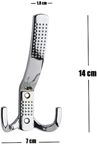 STOREMAX 5 Pcs Dotted Coat Rack Cloakroom Cabinet Furniture Cover Hanger Zamak Chrome Hanger 14cm