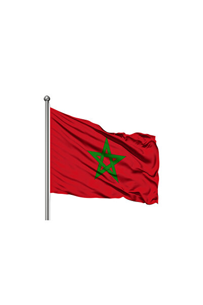 Genel Markalar Fas Devleti Bayrağı - Premium Raşel Kumaş 100x150cm