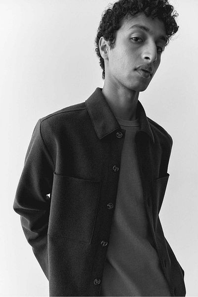 H&M Regular Fit Wool-blend overshirt