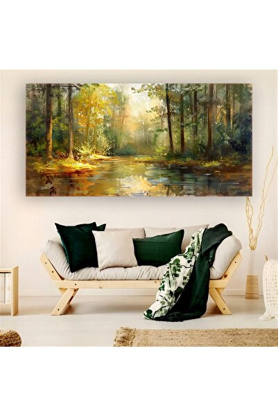 Ritmo Canvas Nehir Ve Ormanın Sessizliği Kanvas Tablo