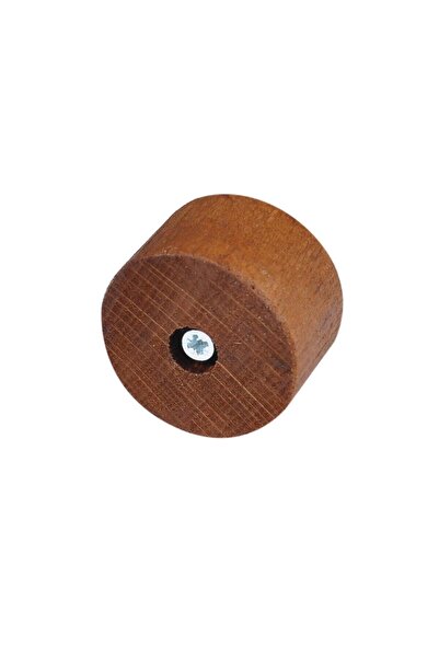 X-Perk Masa Sandalye Mobilya Ünite Kanepe Koltuk Sehpa Ahşap Ayak Yükseltici Boy 25 Mm Çap 4 Cm Kahve