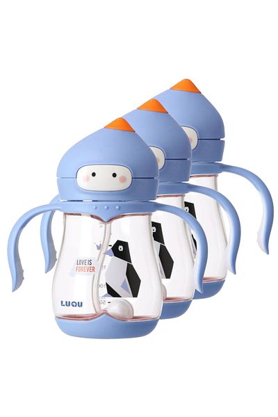 LUQU BABY LUQU Tritan Sippy Cup for Toddlers 240ML-Pack of 3