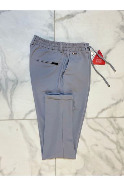 Güray Store Ανδρικό παντελόνι Jogger με διπλό πόδι με ελαστική μέση με κορδόνια
