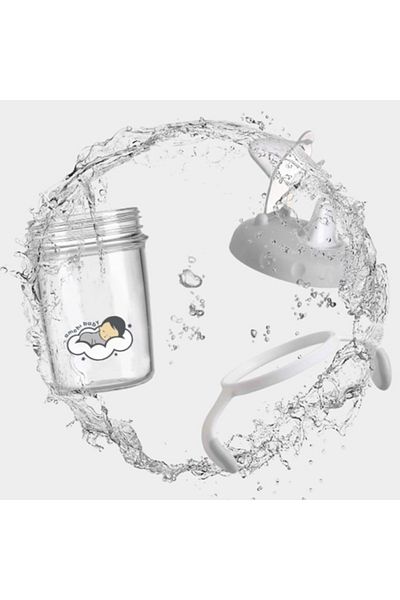 AMCHI BABY Transparent Sippy Cup 150ML-Gray