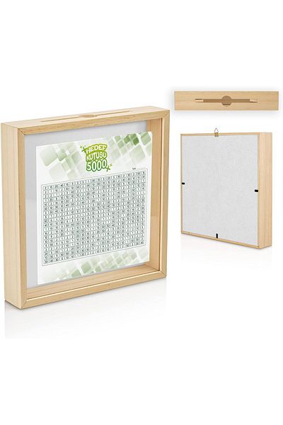 STOREMAX Mrttnca Purpose Parabox Wooden Target Box - Acrylic Front Surface, Easy Money Extraction, 3 Target Sti