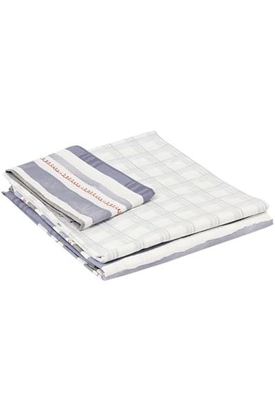 STOREMAX Navy Blue Single Ranforce Striped Duvet Cover - 100% Sidra, New Pattern