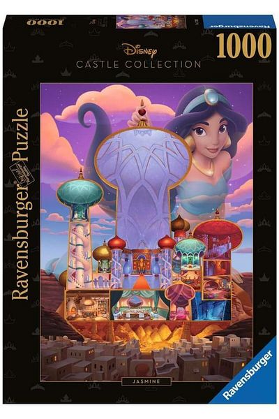 STOREMAX Castle Puzzle: Jasmine Edition |   1000 Piece Jigsaw Puzzle |   Unique Softclick Technology |   Agrabah
