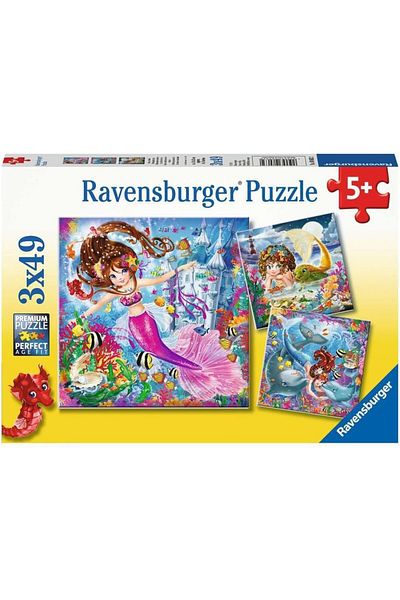 STOREMAX 3X49 Pieces Puzzle Wd Mermaid Star Buy Bz 1087243
