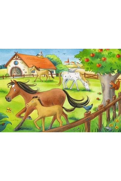 STOREMAX Svtcrt 51786 Children in the Barn Puzzle, 212 Piece Model 1053513