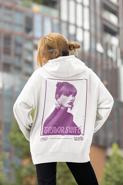 SEVBANO 1989 Taylor Swift Printed Unisex Oversize Singer Hoodie