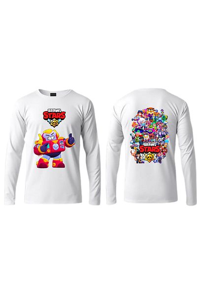 YAPO TİCARET Tricou alb Brawl Stars Surge - Copii și Adulti, Unisex