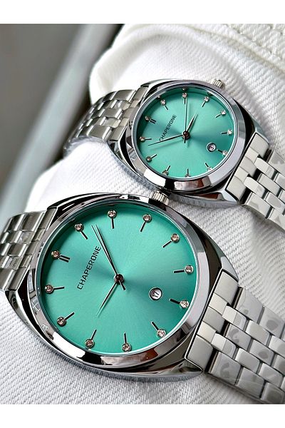 Chaperone Reward - Silver Color Couple Lover Watch + Bracelet - Genuine