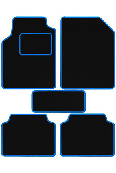 MeyZone Mavi Universal Oto Halı Paspas Seti 5'Li Araba Araç Keçe Paspas Takım...