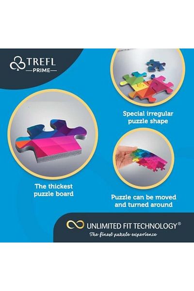 STOREMAX Trndshop U Cool 500 Pieces Velvet Cover Graphic Poster Set for Adults and Kids over 10 Years Old