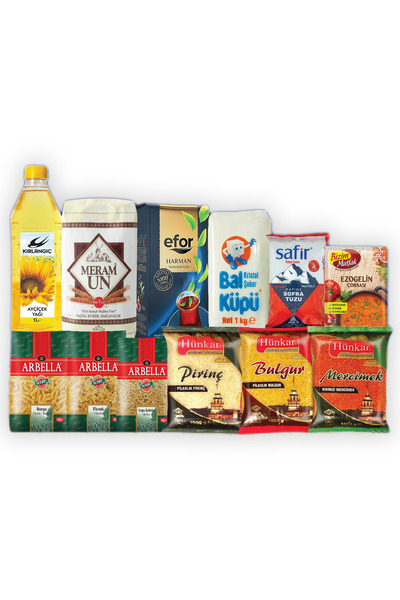 Hünkar Jetsanal Ramazan Gıda Erzak Kumanya Yardım Kolisi - Ekonomik Paket