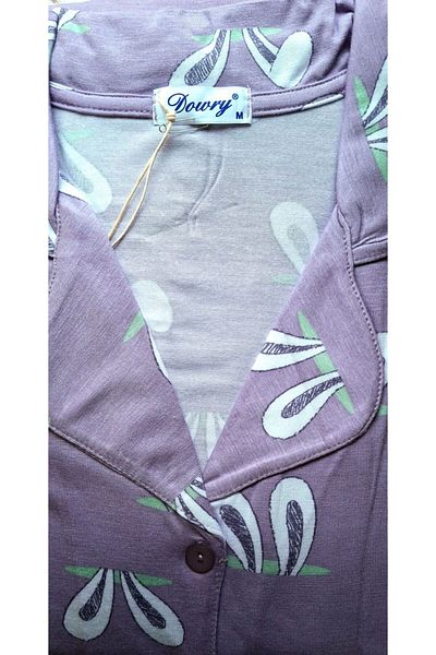 DOWRY Front Button Short Sleeve Summer Women's Pajamas Set New Season